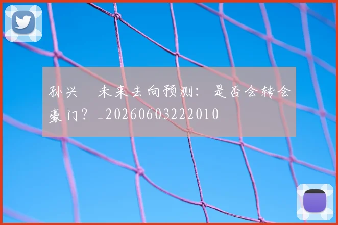 孙兴慜未来去向预测：是否会转会豪门？_20260603222010